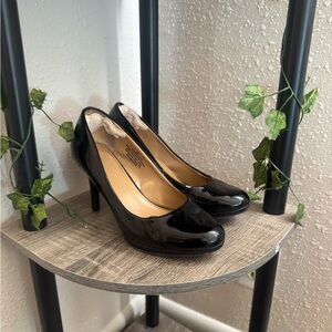 Elegant Black Patent Leather Heels